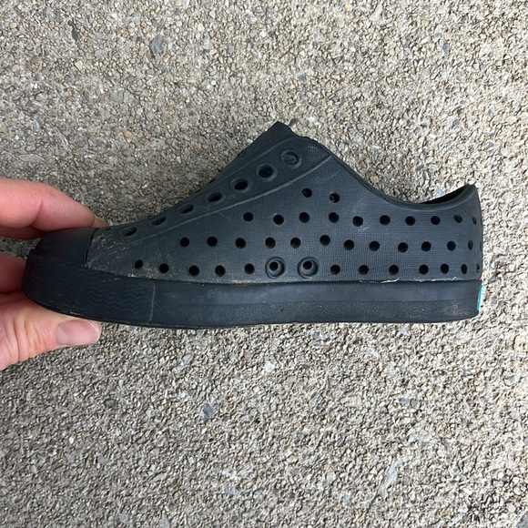 Native Black Sandals Slip-On Perforated Design - Picture 8 of 10